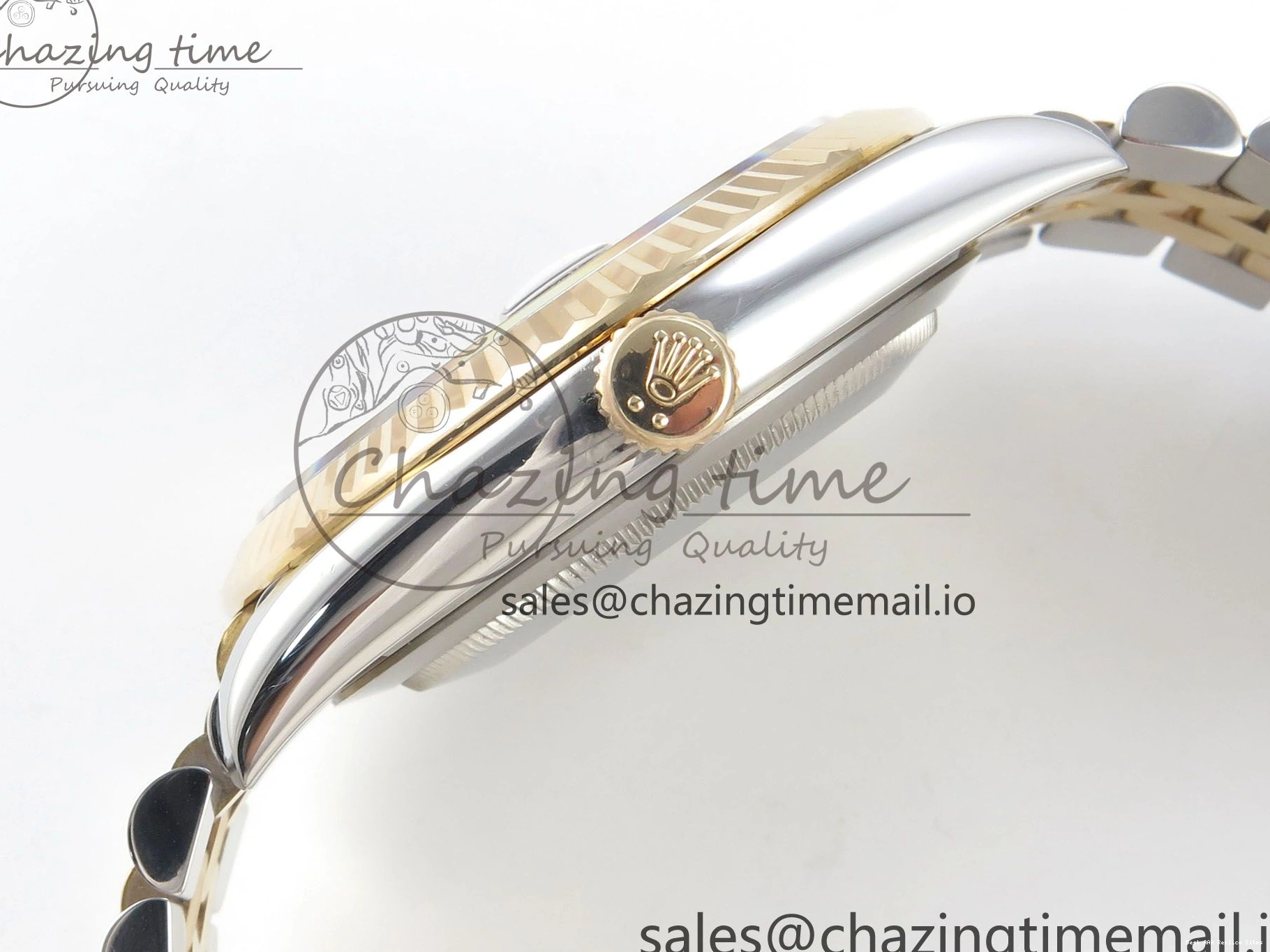 AAA Replica Watches on SS YG Dial DateJust SA Bracelet MOP 1:1 Jubilee Best White Diamond YG 299 Edition 3EF 41mm Chic SS 126333 0106